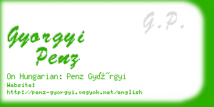 gyorgyi penz business card